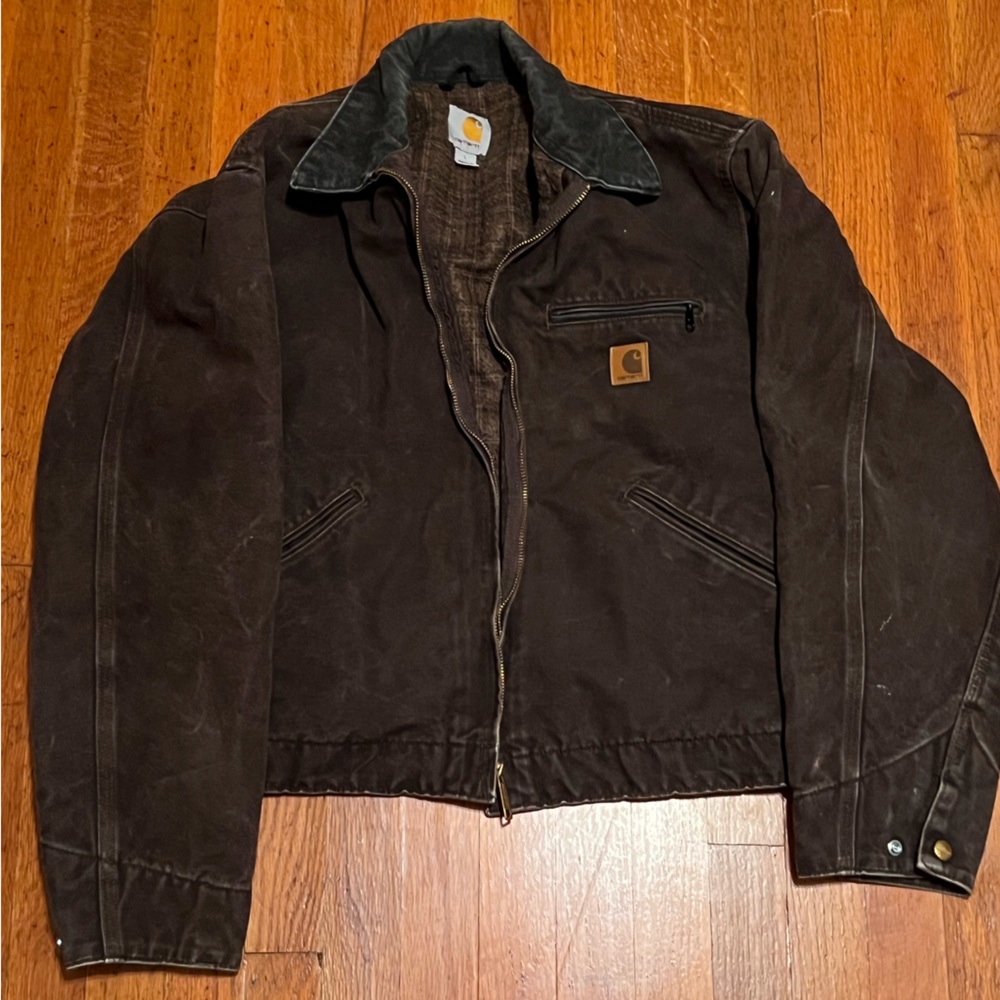 Carhartt RELAXED FIT DUCK BLANKET-LINED DETROIT JACKET size L